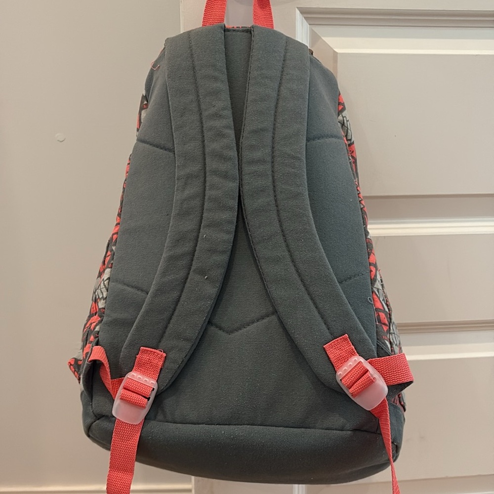 Geometric Pattern Backpack With Buckle Straps - image 4